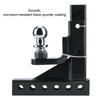 Adjustable 2in Towbar Ball Mount Hitch Trailer Tongue Tow Bar Set 6500LBS Towing Capacity