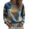 2025 Autumn/Winter Women's 3D Retro Plaid Patchwork Dress