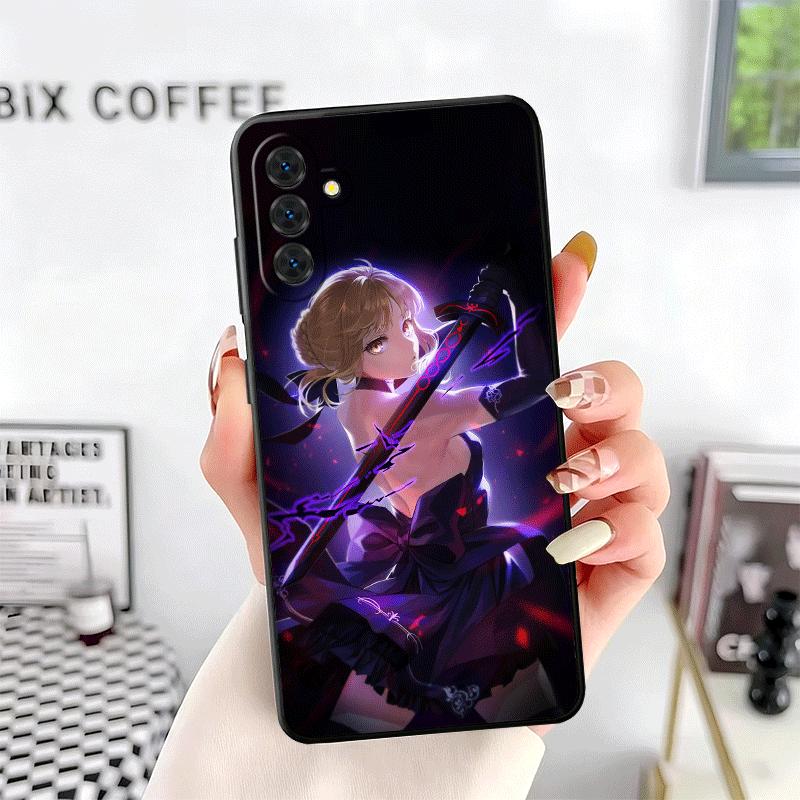 Fate Zero Stay Night Saber Soft Phone Case for Samsung A17 A37 A57 A16 A26 A36 A56 A15 A25 A35 A55 A14 A24 A34 A54 A13 A23 A33 A