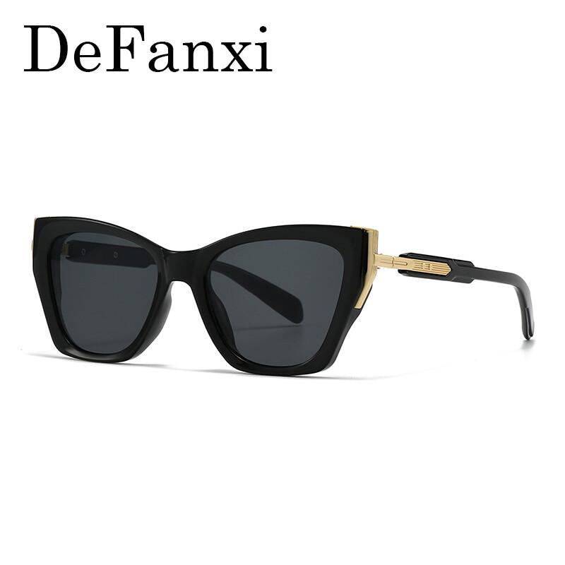 New Luxury Brand Designer Cat Eye Women's Sunglasses Vintage Black Leopard Sun Glasses UV400 Prescription Eyeglasses Frames