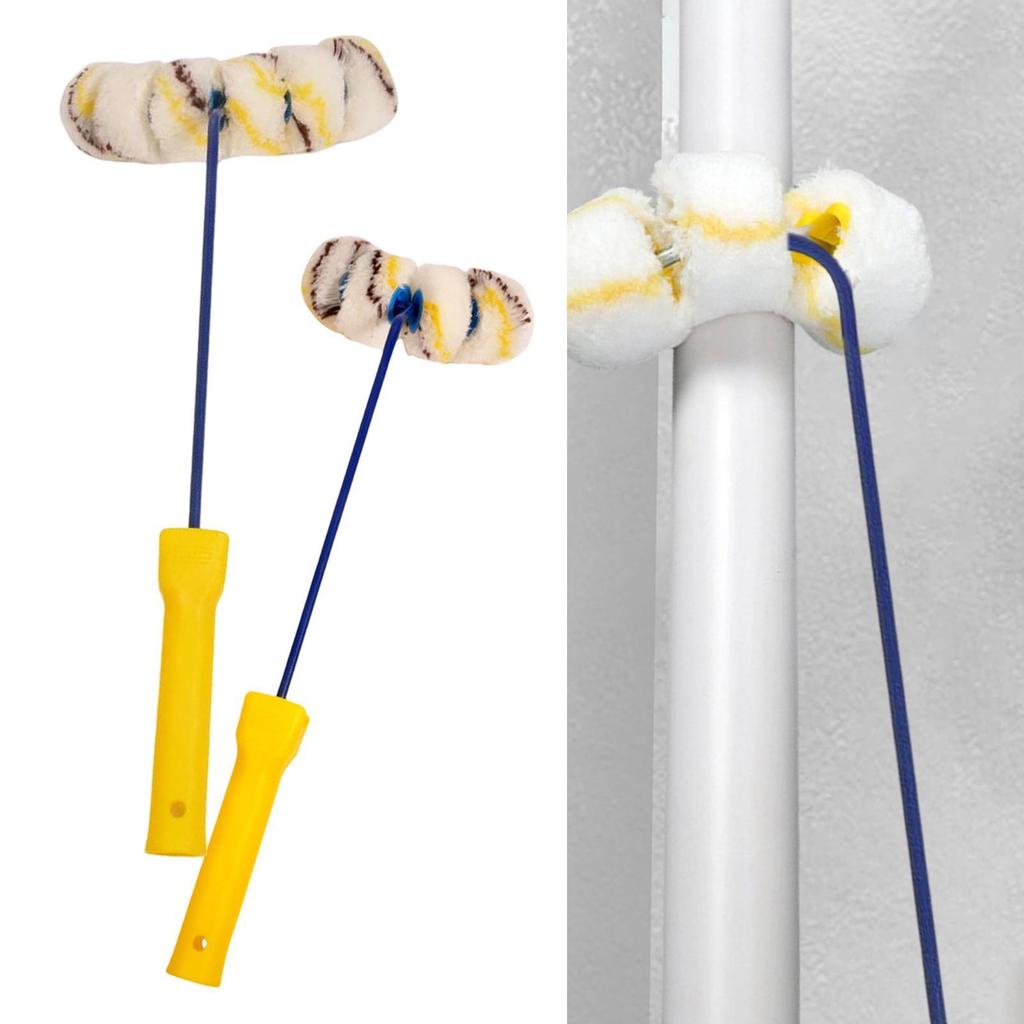 Rolo de Pintura para Tubos Ferramenta de Pintura para Espaços Apertados para Hastes Tubos de Gás Grades