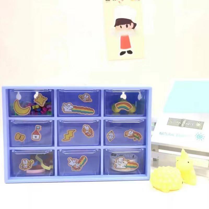 Prachotěsný úložný box inspirovaný srdcem: Organizér zásuvkového typu na psací potřeby, šperky, deníky, kosmetiku