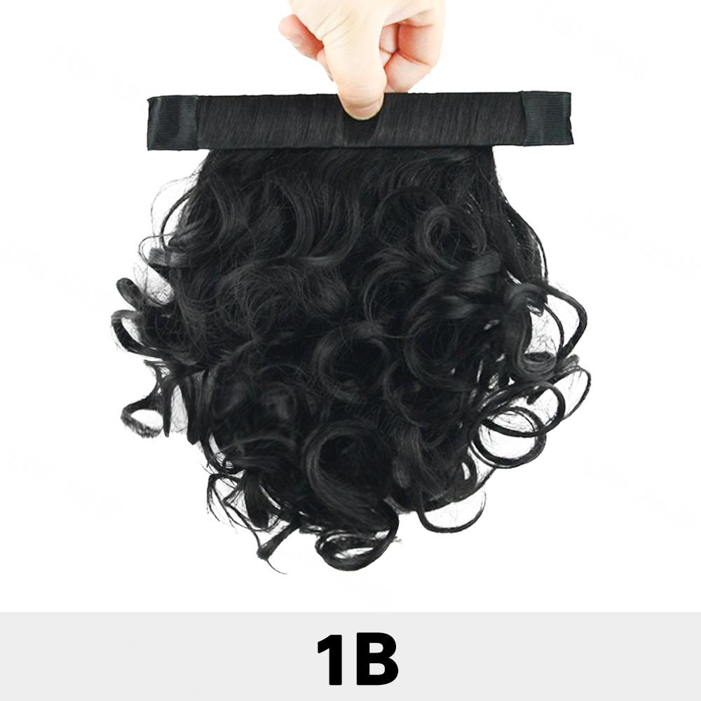MISS WIG Extension Coda di Cavallo Sintetica Corta Riccioluta Ondulata Clip In Avvolgente la Coda di Cavallo per Donne