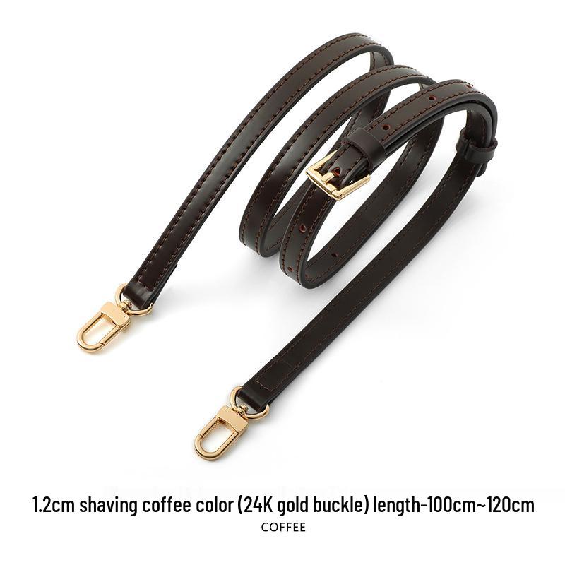Ma Huang Shi A-54 Coffee Color Adjustable Cowhide Shoulder Strap Women's Crossbody Bag