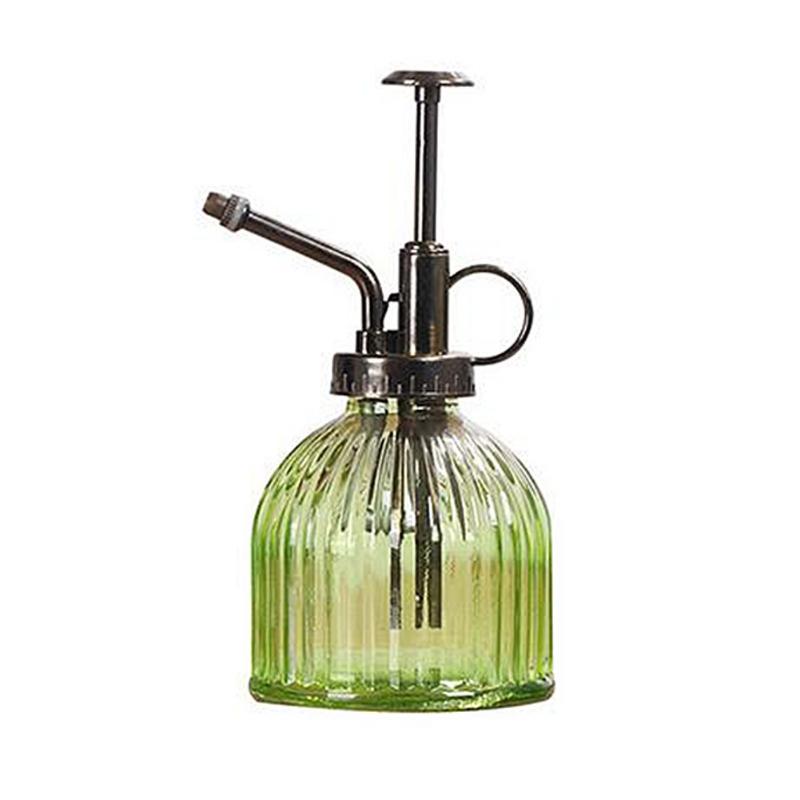 1PC 300Ml Plant Flower Glass Garden Waterer Mister Water Cans Spray Irrigation Needs Hairdressers Tools Green
