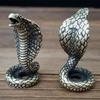 Cobra Small Ornaments Solid Brass Snake Tea Table Antique Small Copper Pieces Copper Carvings Handles Copperware Incense Burner