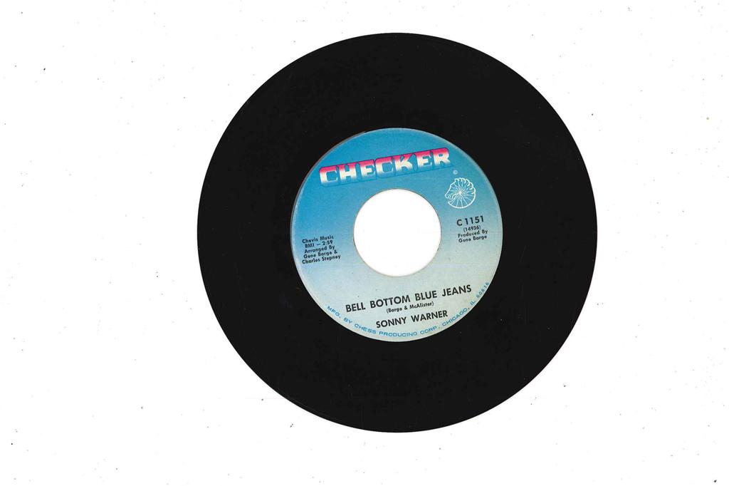 7inch Record SONNY WARNER - Bell Bottom Blue Jeans / Been So Lo C1151 CHECKER 1966 US Soul/Funk Used