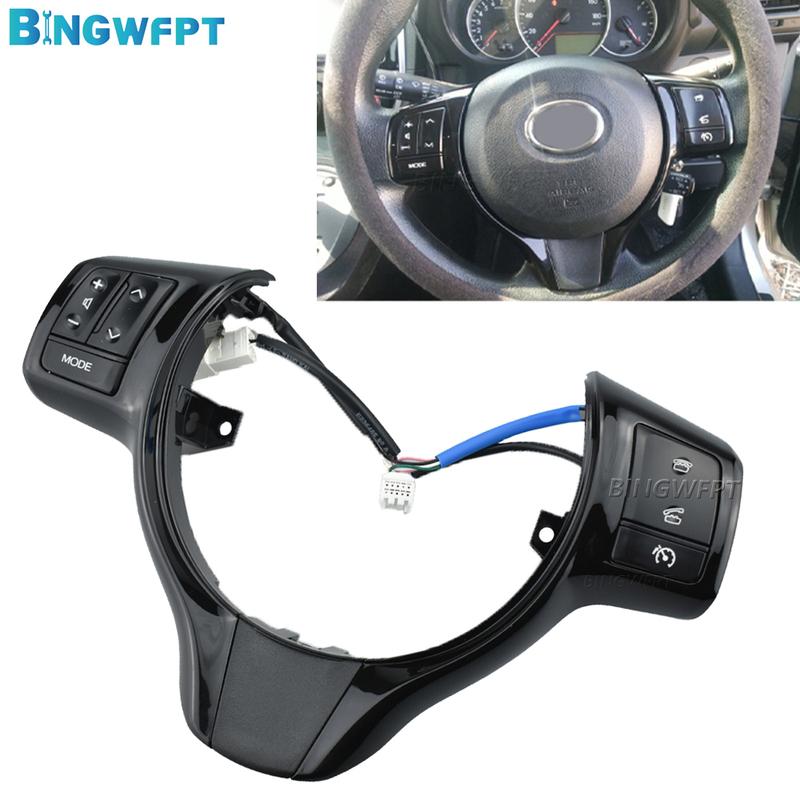 BINGWFPT For Toyota Yaris 2012-2017 Verso-S 2012-2014 Bluetooth Phone Control Volume Buttons Steering Wheel Button