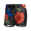 Moda Sportiva Neo Floreale Pantaloncini Comodi con Lacci da Donna FJ6775