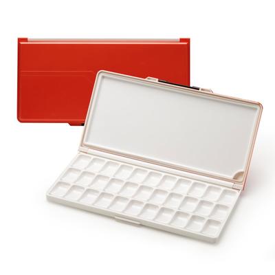 MEEDEN Watercolor Paint Palette, Plastic, 33 Holes, Highly Airtight, Leak-Proof, Lightweight, for Acrylic, Watercolor, and Oil Painting, 32 X 16 Cm