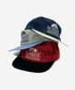 HELLO SUNRISE Washed Horizon Relaxed Fit 5P Cap_Navy & Cream