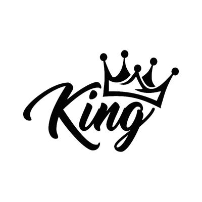 Adesivo King Crown sull'auto Decalcomania in vinile Adesivi per auto con decorazione impermeabile
