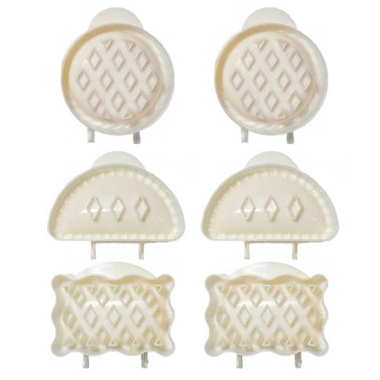 Sada formiček na jablečný koláč Plastové vykrajovátka na těsto Mini výrobník ručních koláčků Podzimní kapesní lis na koláčky pro domácí dezerty