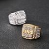 Creativity Men's Punk Hip Hop Rhinestone Ring Trendy KING Ring Fashion Jewelry Wedding Party Valentine Gift
