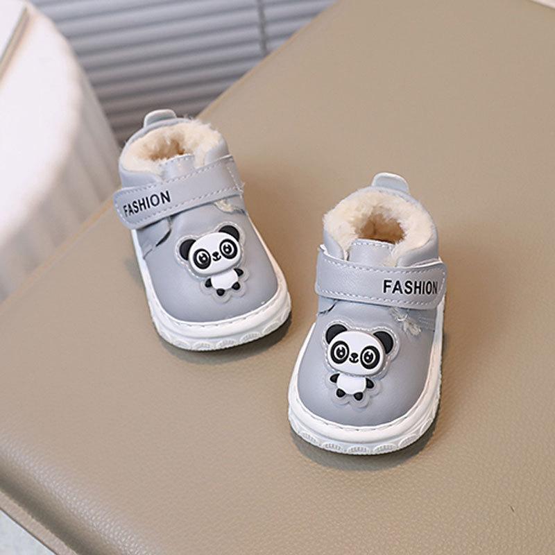 Babyschuhe Kleinkindschuhe 0-1-2 Jahre Alt Jungen und Mädchen Babyschuhe Winter Stiefel Dick gefütterte Baumwollschuhe