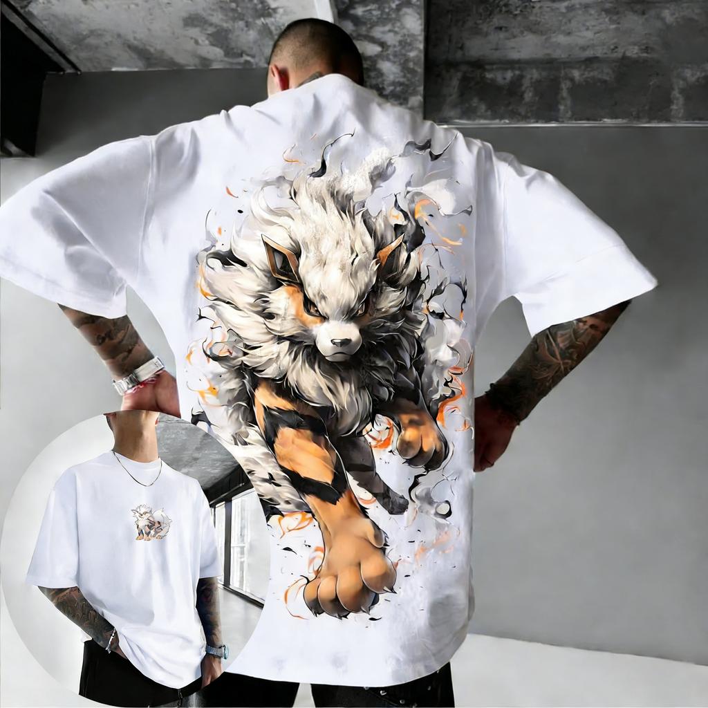 T-shirt Stampata Double-sided Pikachu Periferica Anime Pokémon Estate 2026 Maglietta Bambini Allenamento Outdoor e Fitness Abbigliamento Sportivo Uomo
