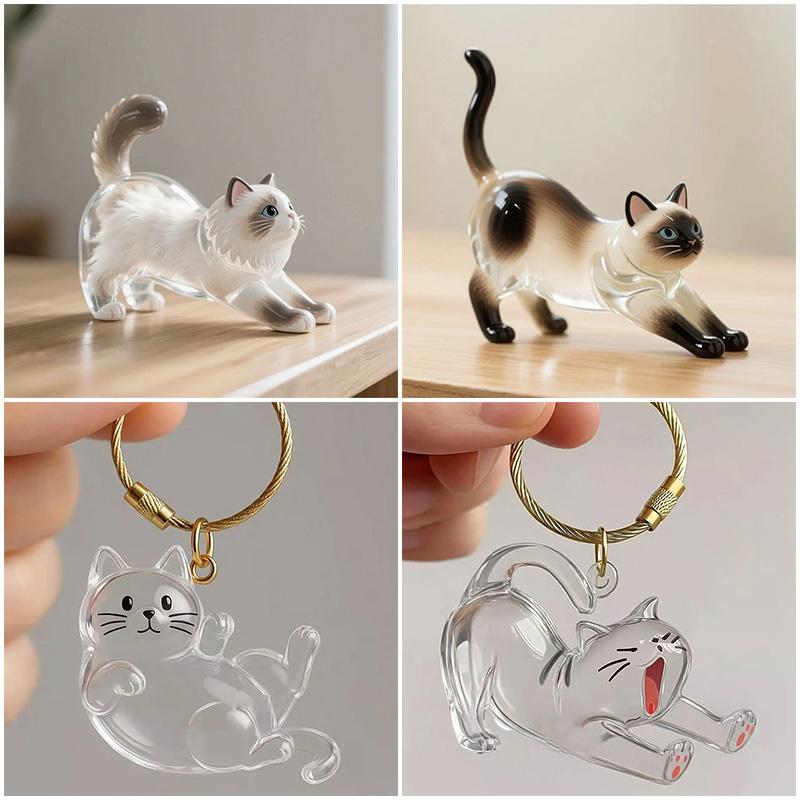 Cat Accessories Cat Hair Collector Keychain Cat Hair Memorial Gift Items Cat Hair Storage Keychains Party Favors Gift Items