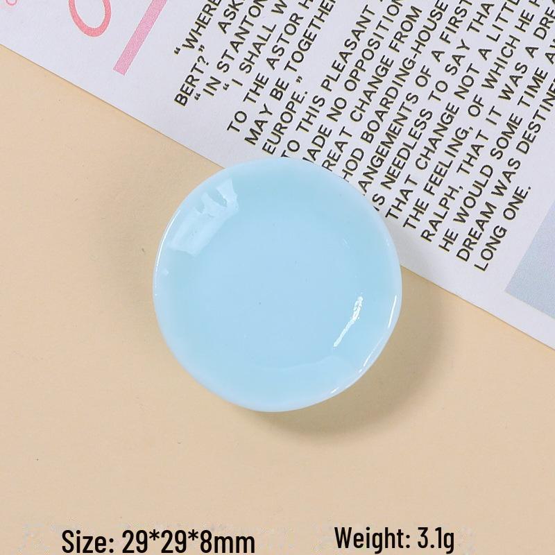 Multi-Color Resin Accessories: DIY Shoe Buckles, Cream Glue Hairpins, Cartoon Designs, Round Plates