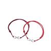 S925 Sterling Silver Good Luck Koi Braided Red Bracelet for Exams