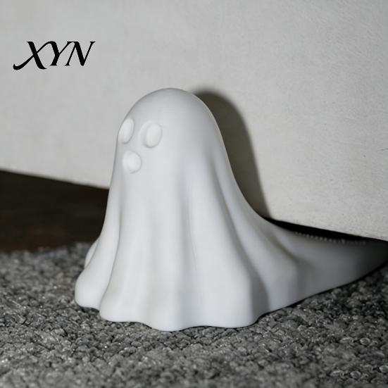 Universal Fit Door Stopper Cute Ghost Stopper, 3D Printed Halloween Decoration Shape Holder Statue, Anti-slip Windproof Holder, for Home Bedroom