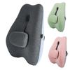 Chair Back Cushion Memory Foam Lumbar Support Cushion with Adjustable Slider Ergonomic Back Support for Office Workers Car Drivers Gamers