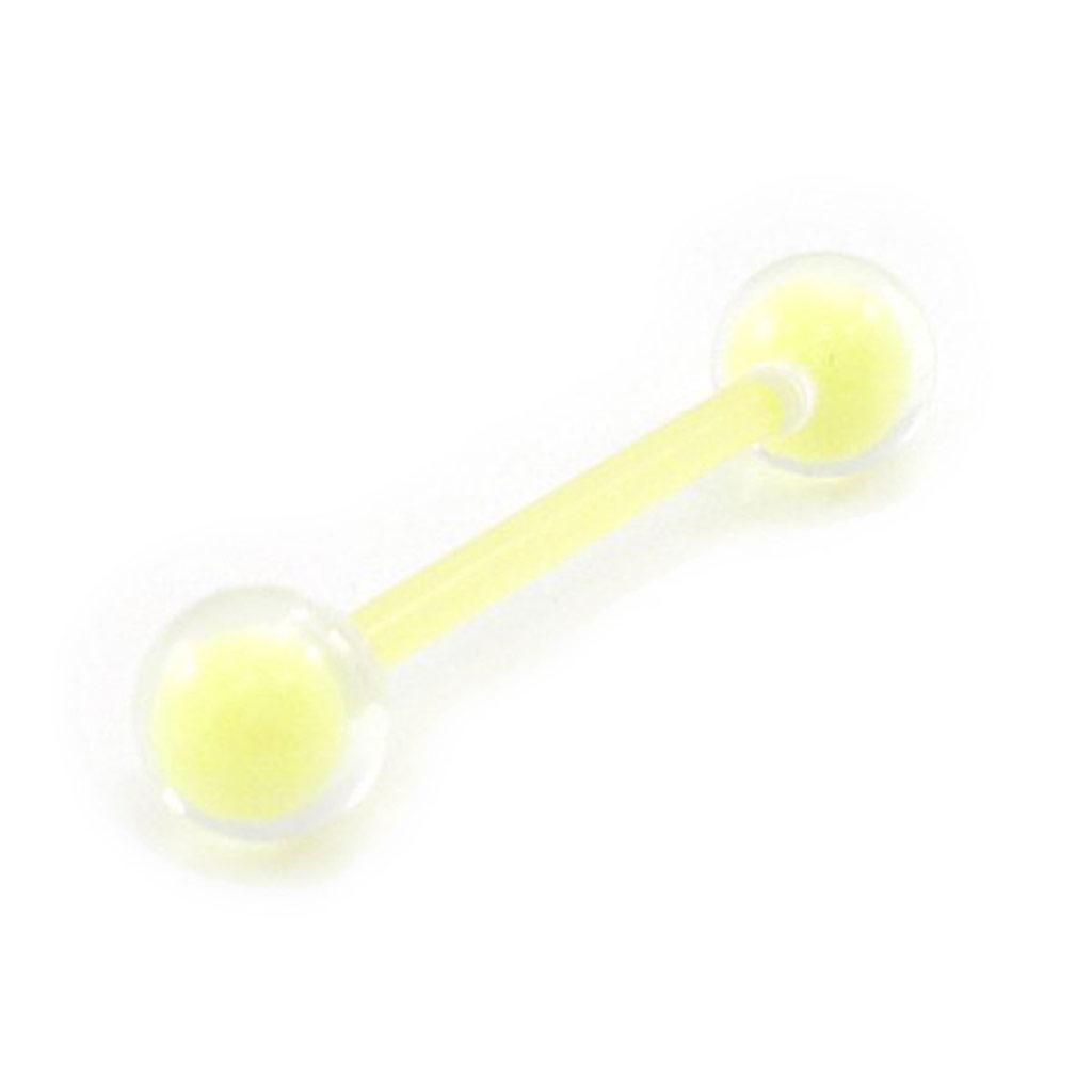 Les Trésors De Lily [I9453] - Flexibilní piercing do jazyka 'Coloring' žlutý