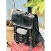 Black Satchel Men's Bag Leather Sling Goat Genuine Messenger Vintage Shoulder