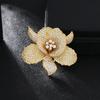 Niche high-end flower brooch atmospheric women's luxury high-end temperament corsage suit coat anti-light accessories