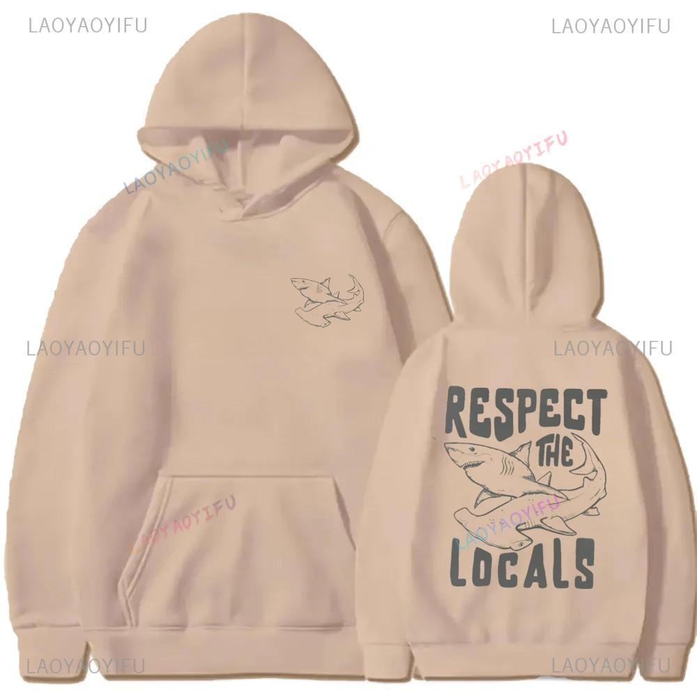 Respect The Ocean Hoodie - Ocean Surf Hoodie Carolina Blue Hoodie Words on Back Turtle Sweatshirt for Outdoor Enthusiasts