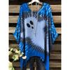 Hallowee Women's T-Shirt Vintage Skull Print Clothes Summer Harajuku Round Neck Casual Loose Short Sleeve Streetwear Clothing