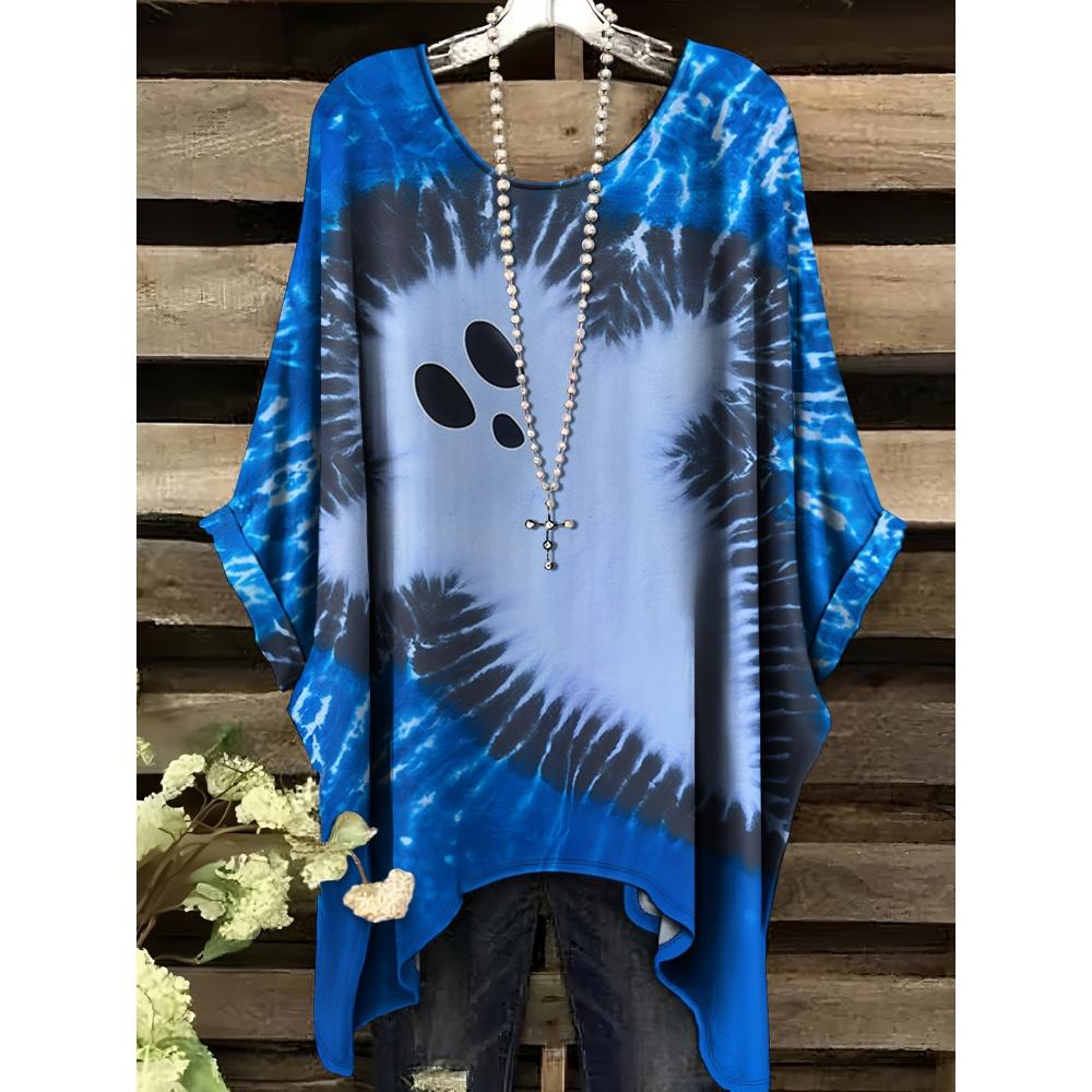 Hallowee Women's T-Shirt Vintage Skull Print Clothes Summer Harajuku Round Neck Casual Loose Short Sleeve Streetwear Clothing
