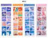 1pc Stickers Scenery Glitter PVC Decorative Decal Seal for DIY Diary Planner Scrapbook Album School Supplies Kawaii Stationery
