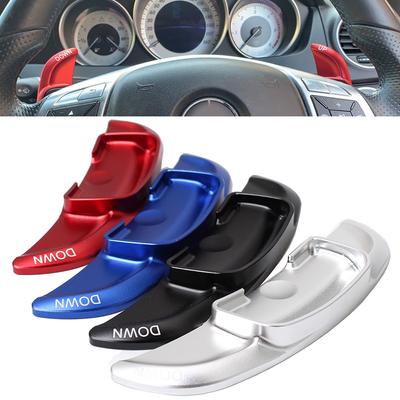 For Mercedes Benz A B M Class W176 W246 GLK SLK CLA GLA Car Steering Wheel Paddle Shift Extension Shifters DSG Sticker