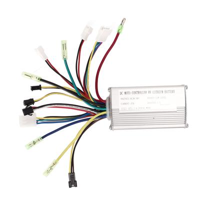 Elektrikli Bisiklet 36V 48V 17A için Kablo Demeti Motor Kontrol Cihazı Lityum Pil ile DC Motor Kontrol Cihazı