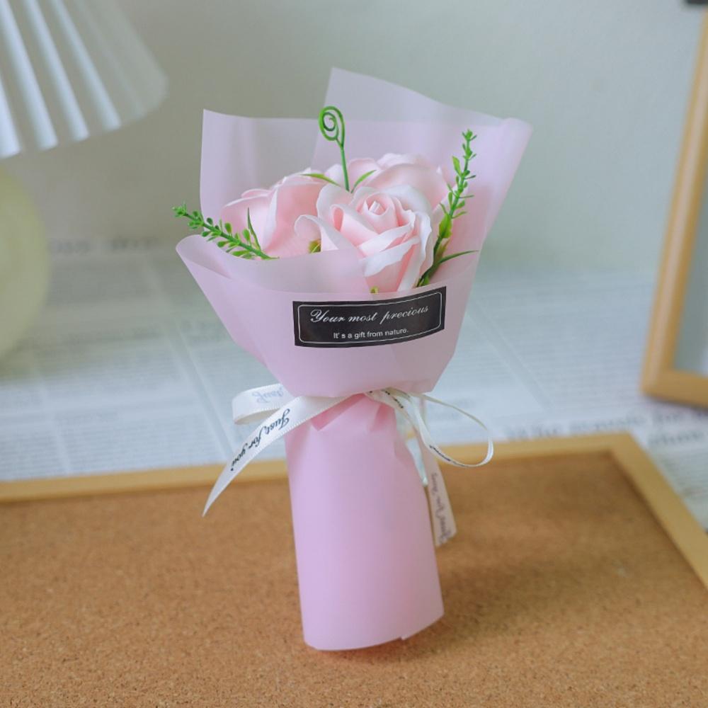 Valentine'S Day Artificial Flower Rose Soap Bouquet Perpetual Flowers Mother's Day Birthday Wedding Party Home Decoration