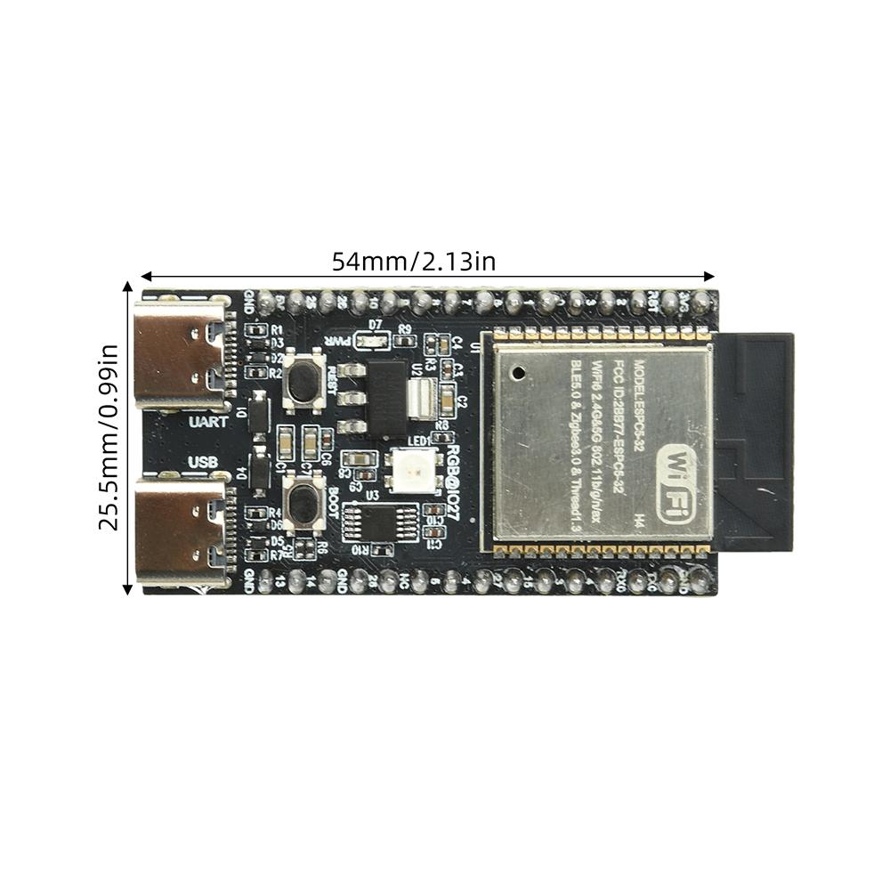 ESP32C5-H4 Development Board Dual Frequency 2.4G 5GHz WiFi Module With Pin N4 4MB Flash WIFI 6 CH340 32PIN ESP32C5