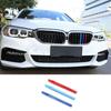 For BMW 5 Series 2018- ABS 3-Colors Front Bumper Mesh Grill Grille Strip 3X