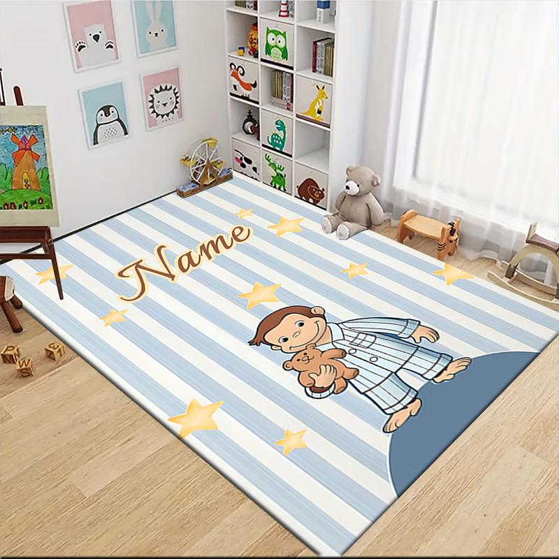 Custom Name "Power Elements" Carpet Rug Customizable Soft Washable Anti-Slip Home Living Room Sofa Mats Personalized Rug. 0909418