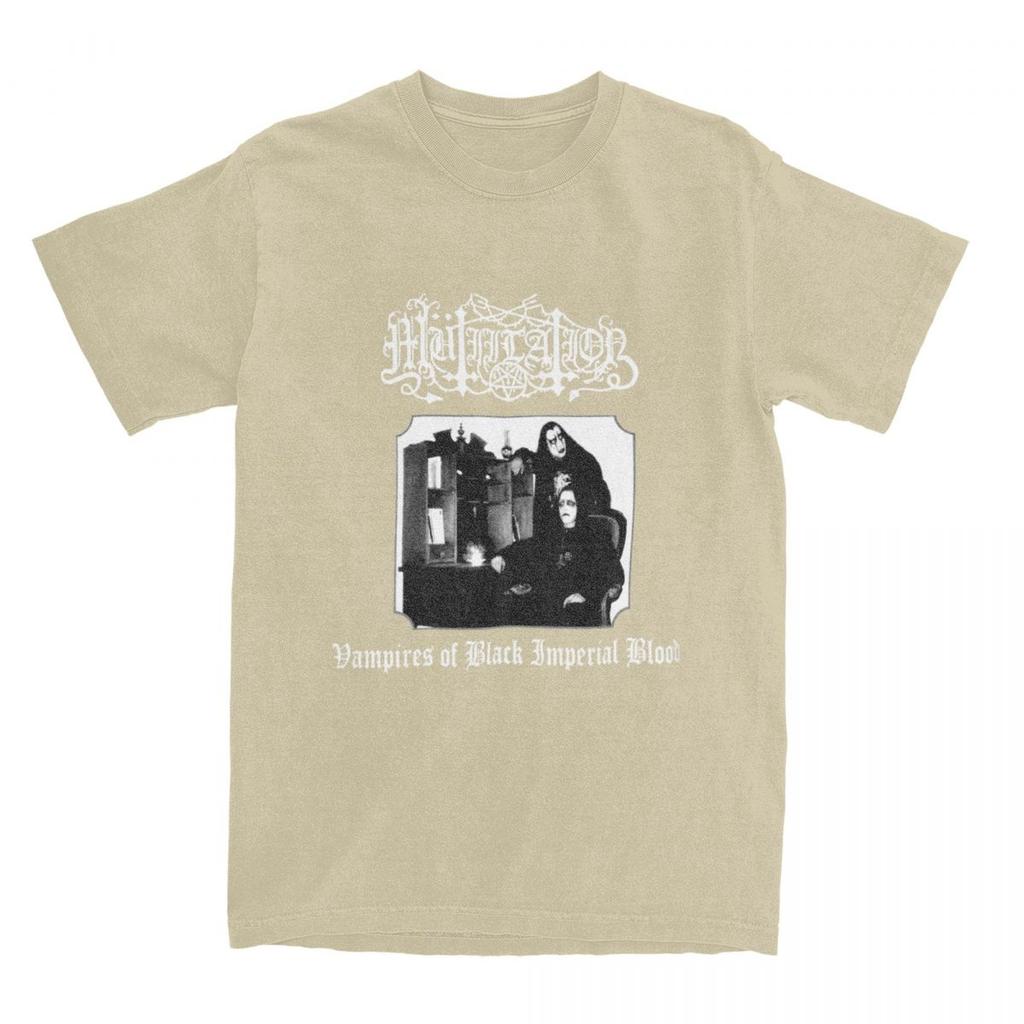 Mutiilation Black Band Merchandise T Shirts for Men Women Vampires of Black Imperial Blood Funny Pure Cotton Graphic Tee Shirt