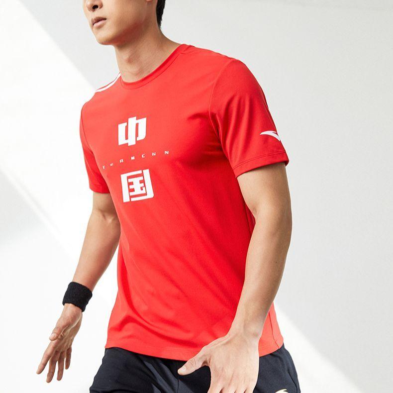 Anta China Ice And Snow Sports Round Neck T-Shirt Men Tops Red 152227167-2