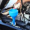 Universal Car Hands-Free Fuel Funnel Portable Fuel Filters Auto Oil Filling Tools Accessories Hands-Free Fuel Funnels blue/white