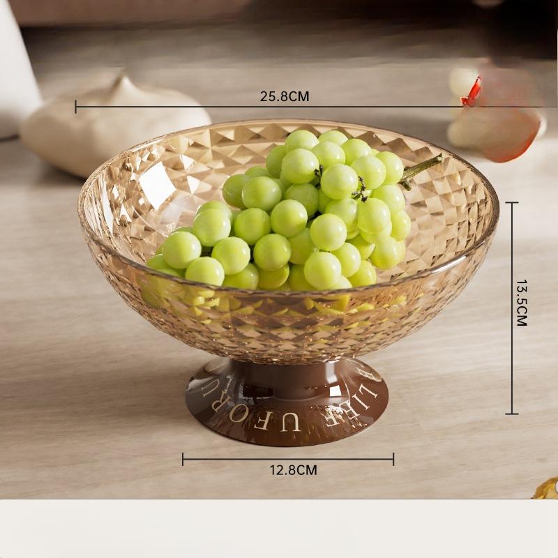 

Фруктовая тарелка, домашний журнальный столик для гостиной, конфетная и закусочная тарелка, легкая, роскошная, стильная и с привлекательным внешним видом, сливаемая, большая емкость для фруктов