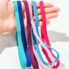 3Pcs Candy Color Women Men Yoga Hair Bands Sports Headband Girls Sport Anti-slip Elastic Rubber Sweatband Football Running