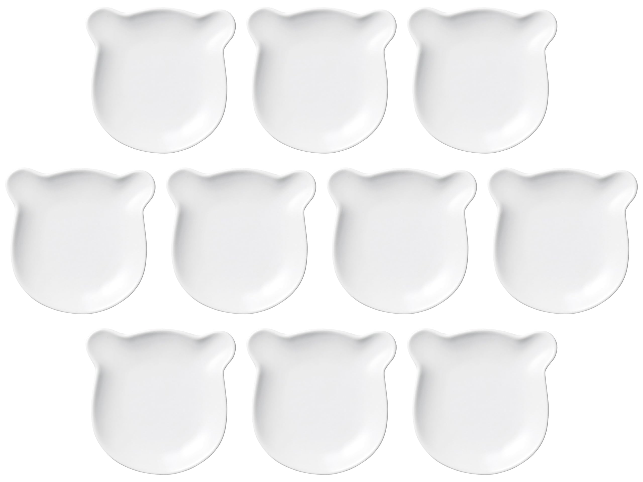 

Set of 10 Baby x 12 x tableware Made in China Setomonohonpo Kuma-chan Plates/WH [11.5 1.8 cm] Children s белый