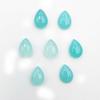 Natural Aqua Chalcedony Pear Cabochon Loose Gemstone Lot 18 Pcs 10*13-10*14 MM 100 CT For Jewelry Making