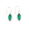 Piatră prețioasă Diopsid Crom Bijuterii din Argint Masiv 925 Handmade Cercei Verzi 1.4" EE-169-11