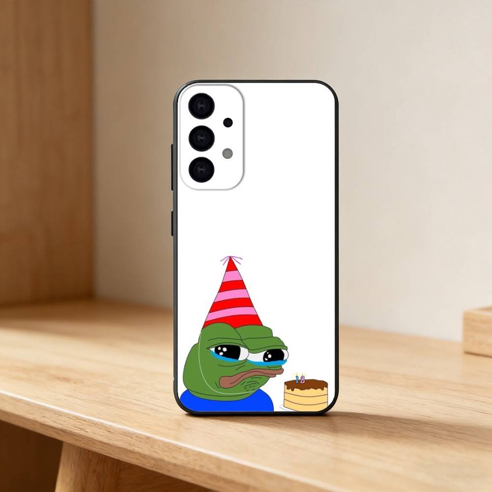 Funny P-Pepe the F-Frog phone Case For Samsung S25,24,21,22,23,30,Ultra,20,Plus,Fe,Lite,Note Soft Black Cover Samsung S30plus5G