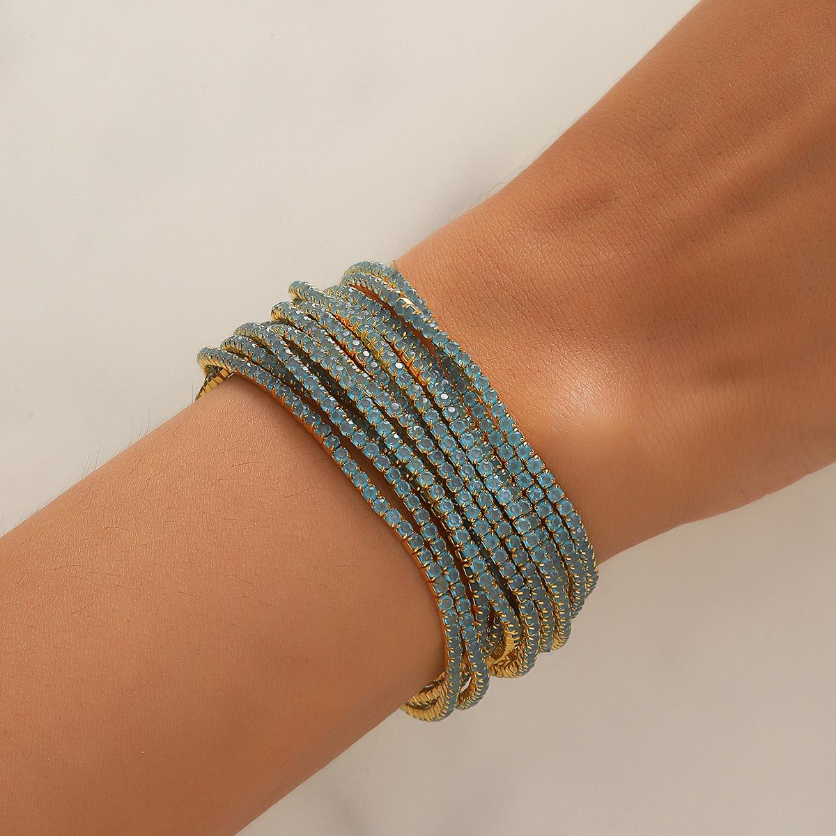 

Элегантный эластичный браслет со стразами для женщин - Нишевый дизайн для зарубежного рынка Elastic Bracelet