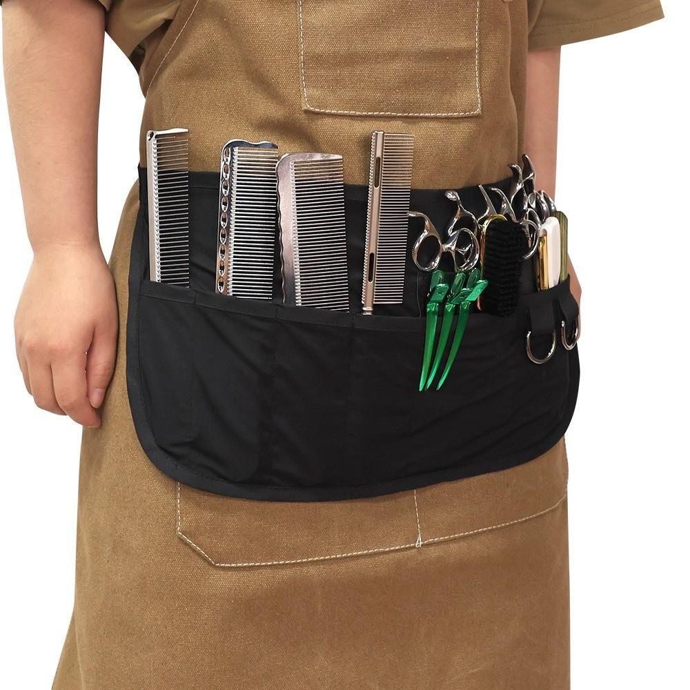 Professional Cosmetic Makeup Brush Holder Artist Belt Strap Waterproof 2 Arrays Apron Bag Anti-static Hairdresser Tools