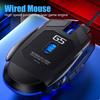 G5 Wired Mouse Mute Computer Accessories RGB BackLight Ergonomic USB 3200DPI E-Sports Mechanical